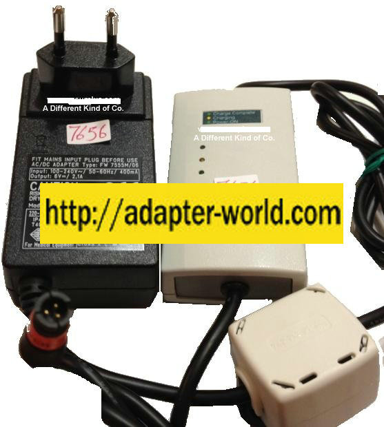 FIT FW 7555M/06 AC Adapter 6Vdc 2.1A 3Pin For Medical Equipment